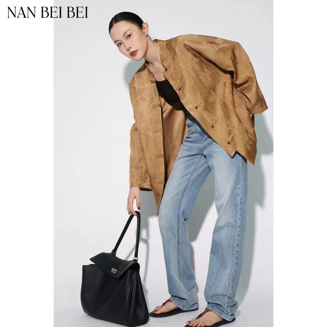 NanBeiBei 欧美硬朗窄版直通牛仔裤 045