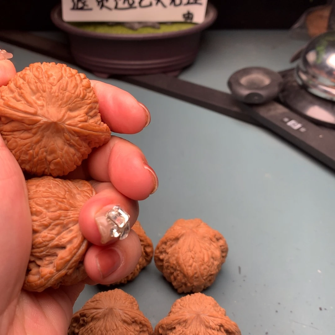 文玩核桃把件全品绣球4041