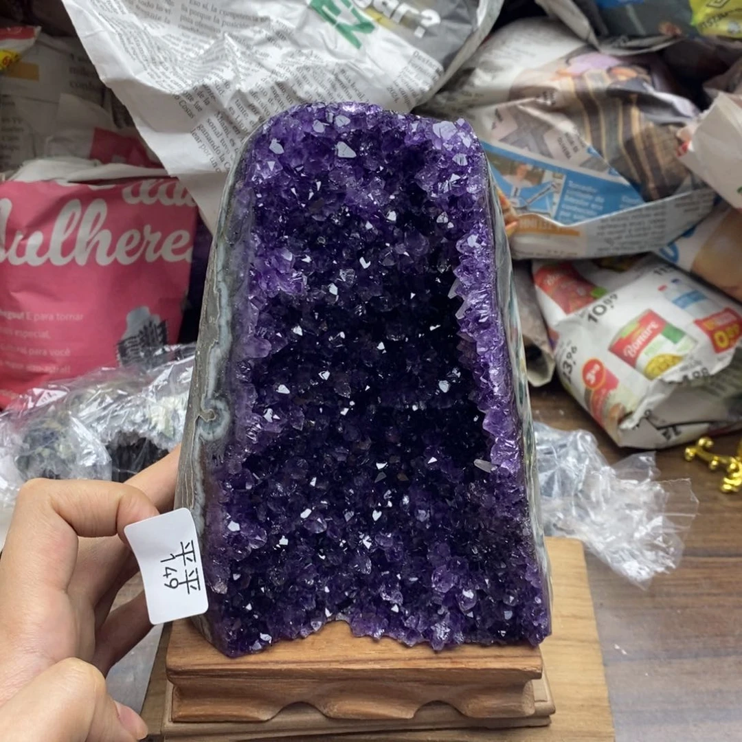 紫晶珠宝半成品未镶嵌