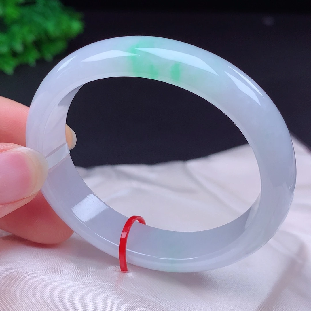 翡翠未镶嵌手镯54贵妃686007