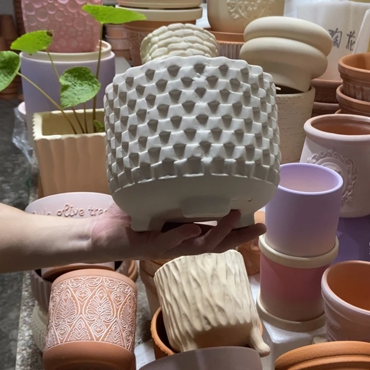 17×13 三脚格纹 花盆