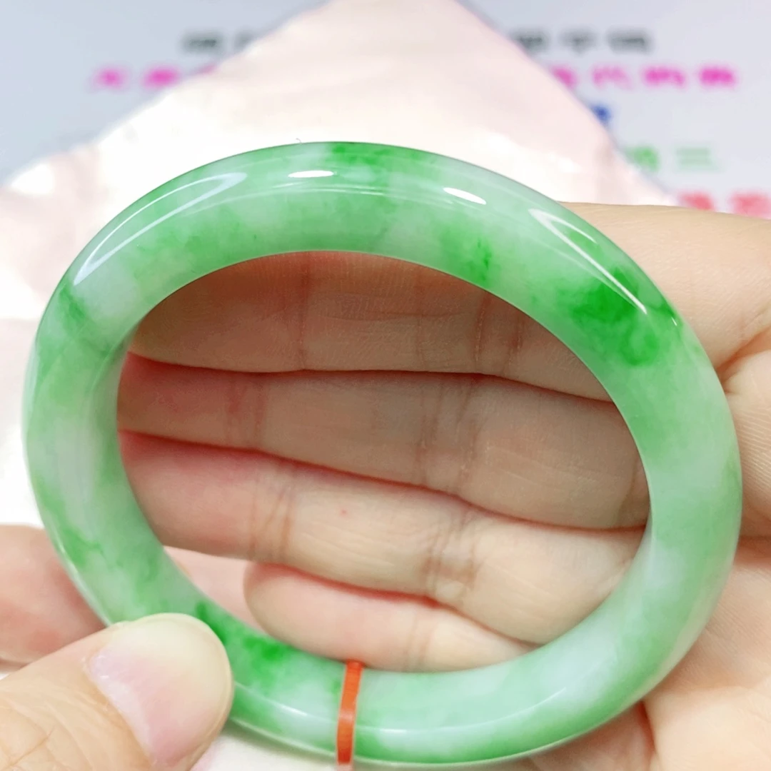 未镶嵌手镯翡翠54.5圈口正圈-完整