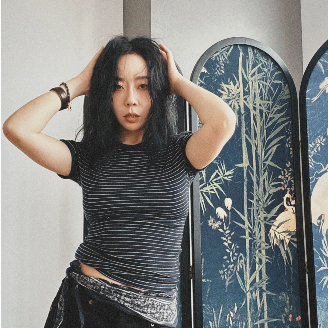 Action Studios【QQ弹】大大 夏季经典撞色条纹T恤SS7790