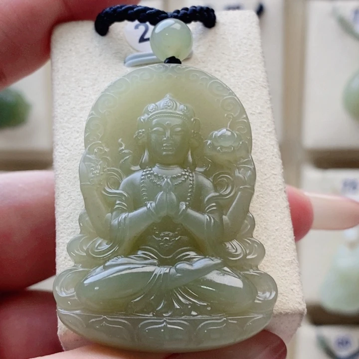 和田玉未镶嵌颈饰