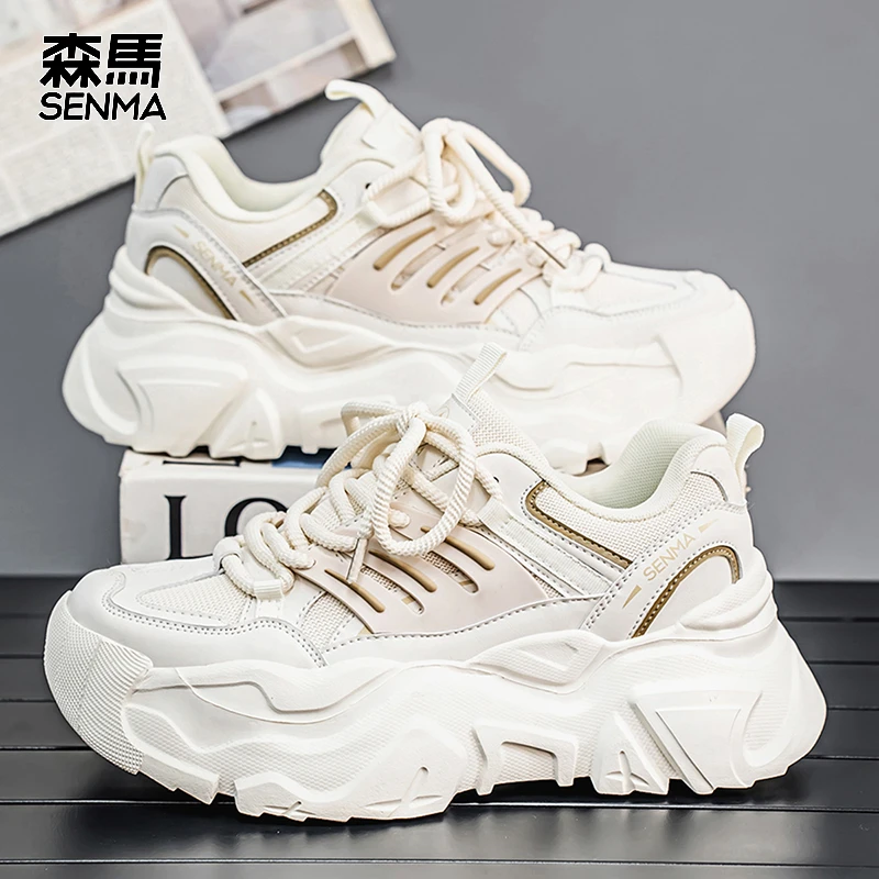森马男鞋冬季时尚百搭青少年运动潮鞋潮流厚底男士休闲老爹鞋男款