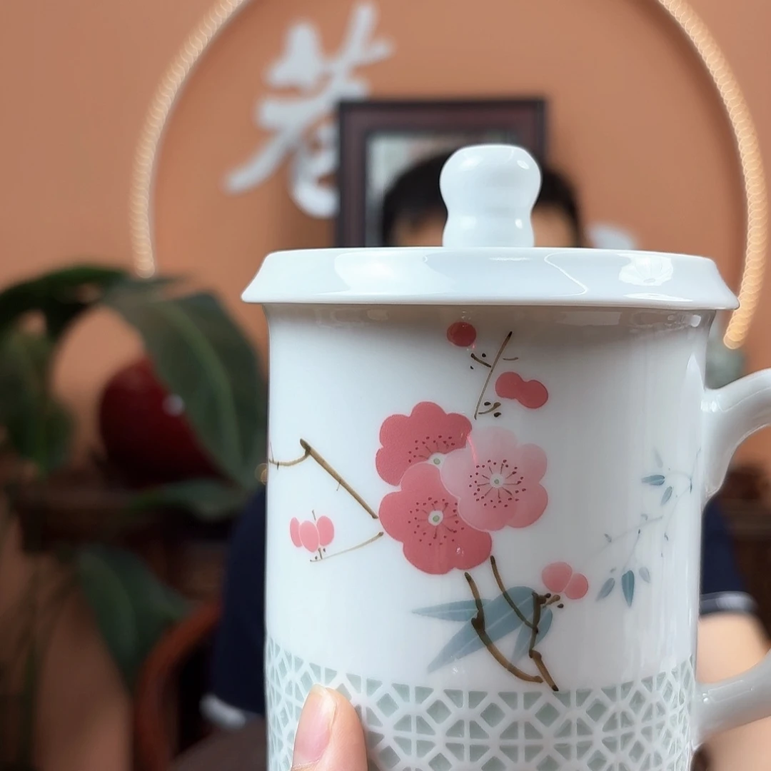 景德镇陶瓷手工办公杯