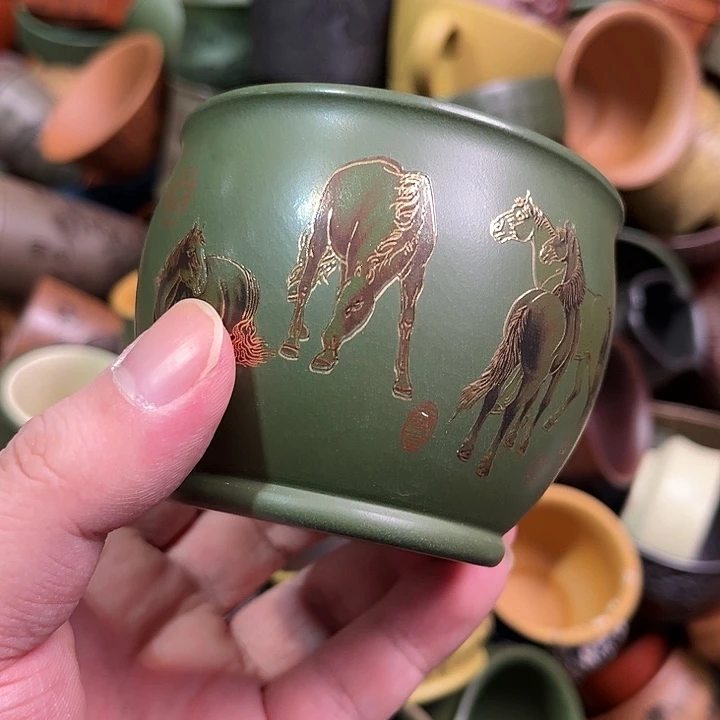 紫砂茶杯全手工紫砂主人杯