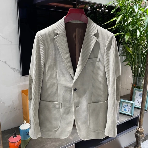 【孟璐轻奢出品】KN/MENGLU2025/高端欧货条绒西服