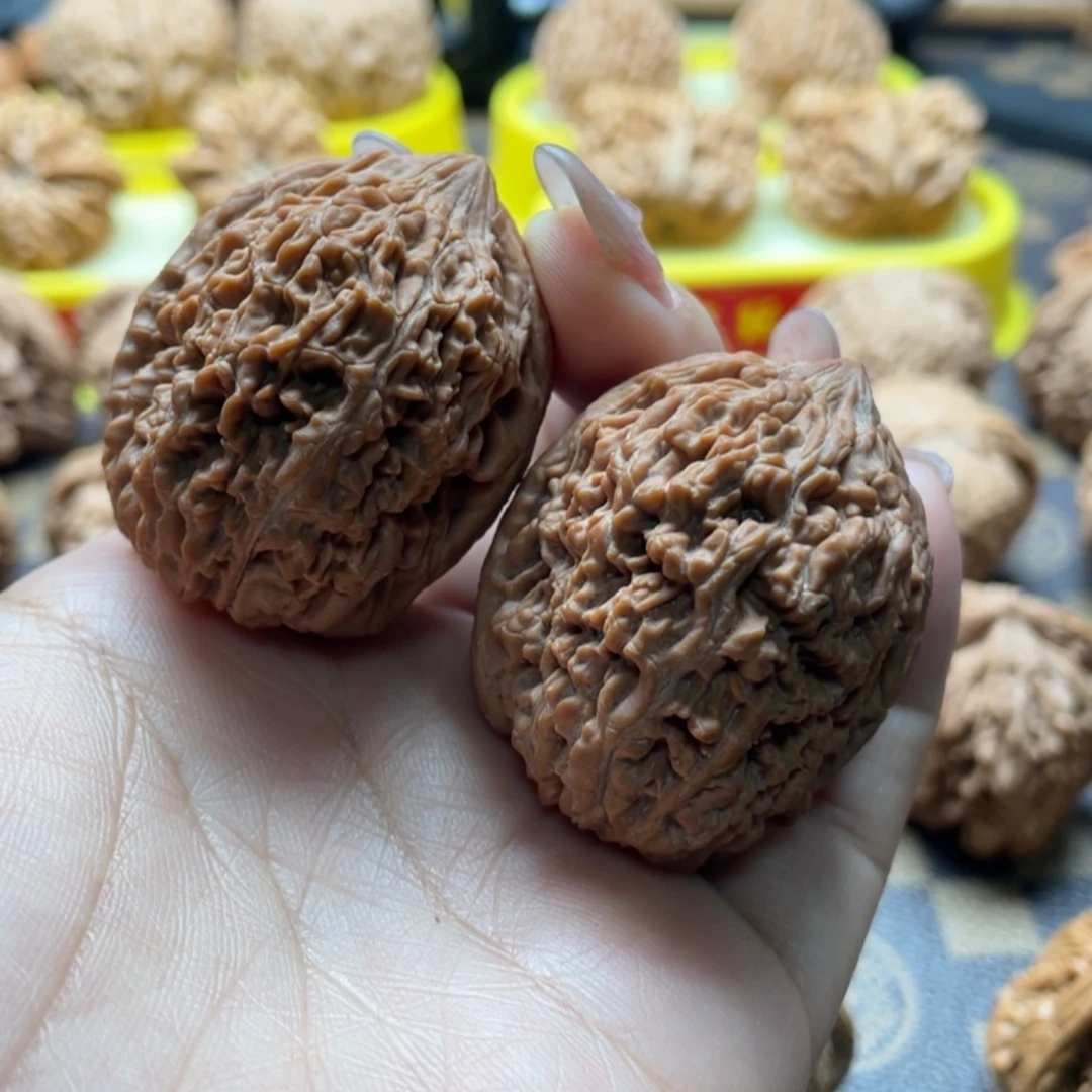 文玩核桃把件34大蒜头全品无修