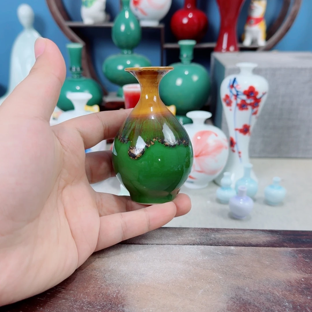 陶瓷手工小花器摆件