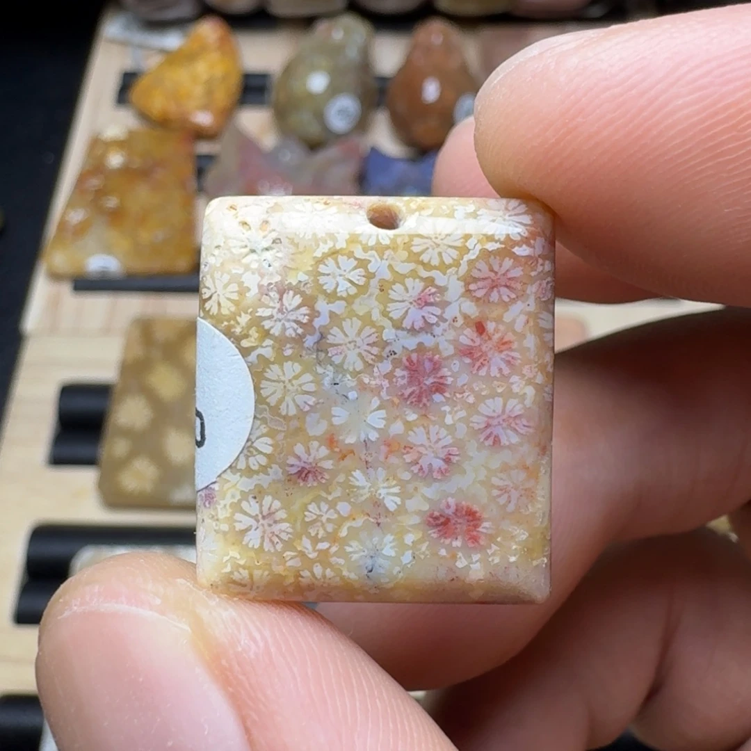 未镶嵌纯天然色有机玉石保真色硅化玉
