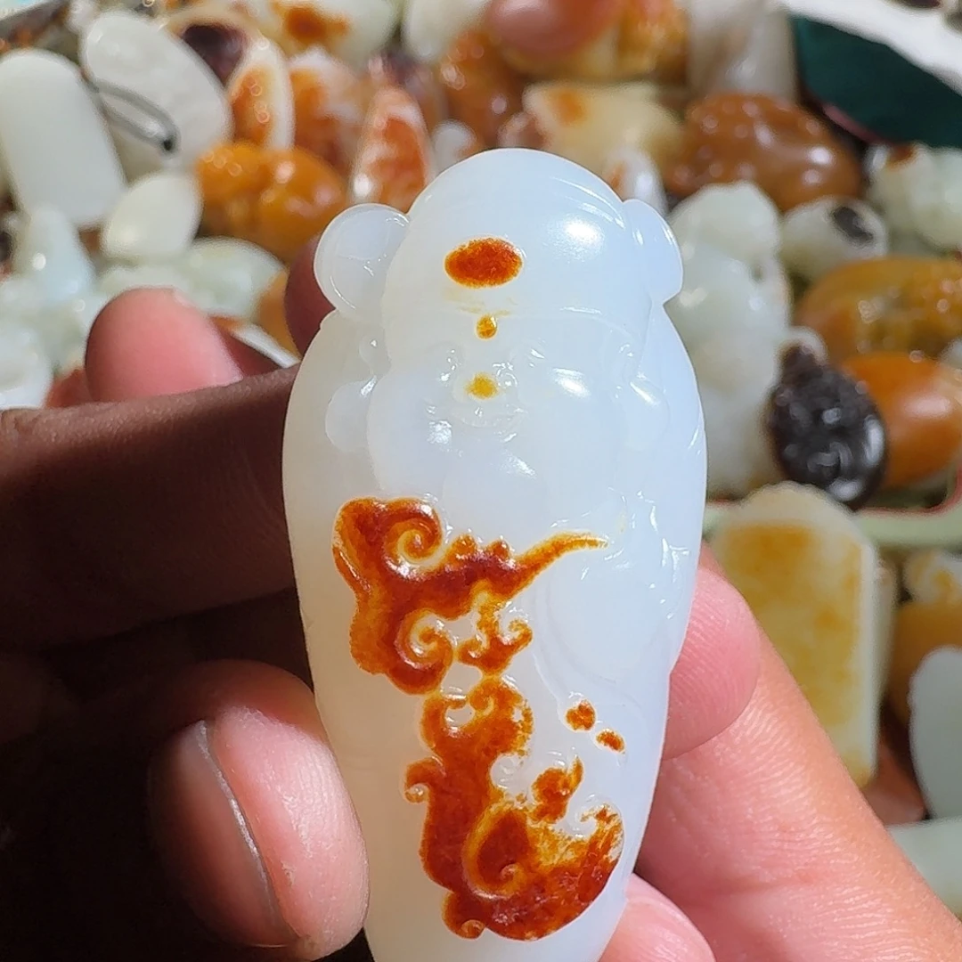 用***1和田玉未镶嵌挂件