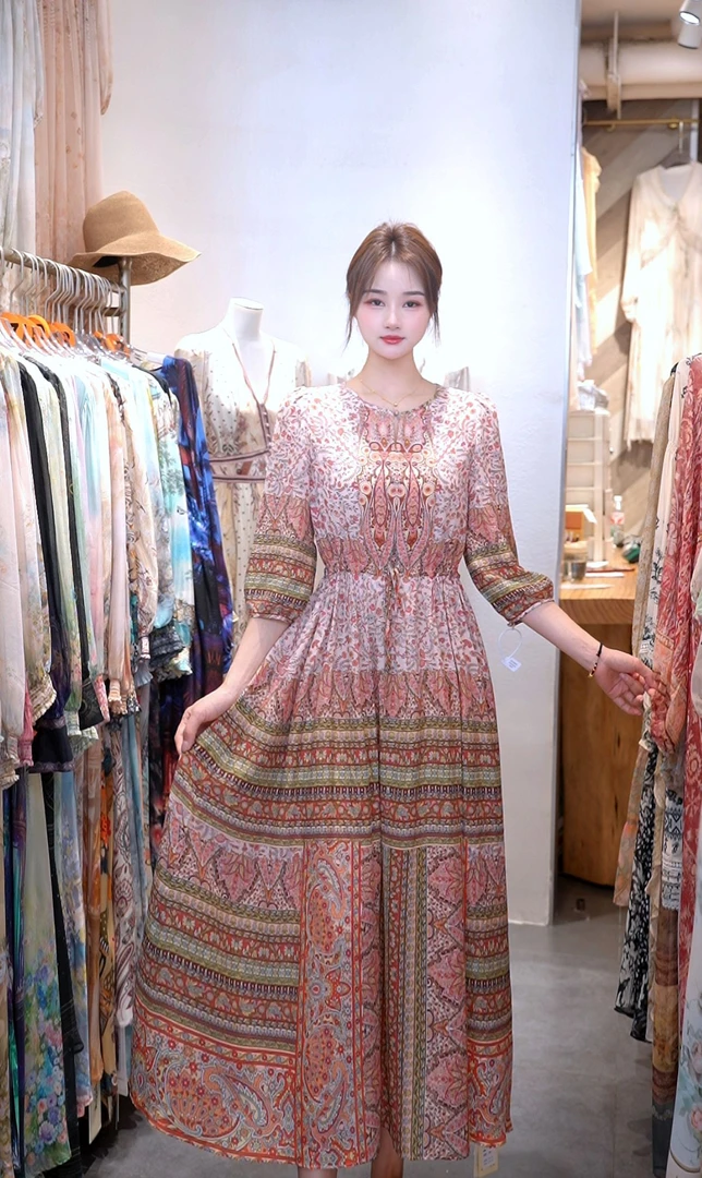 爆款真丝裙YC94123-10