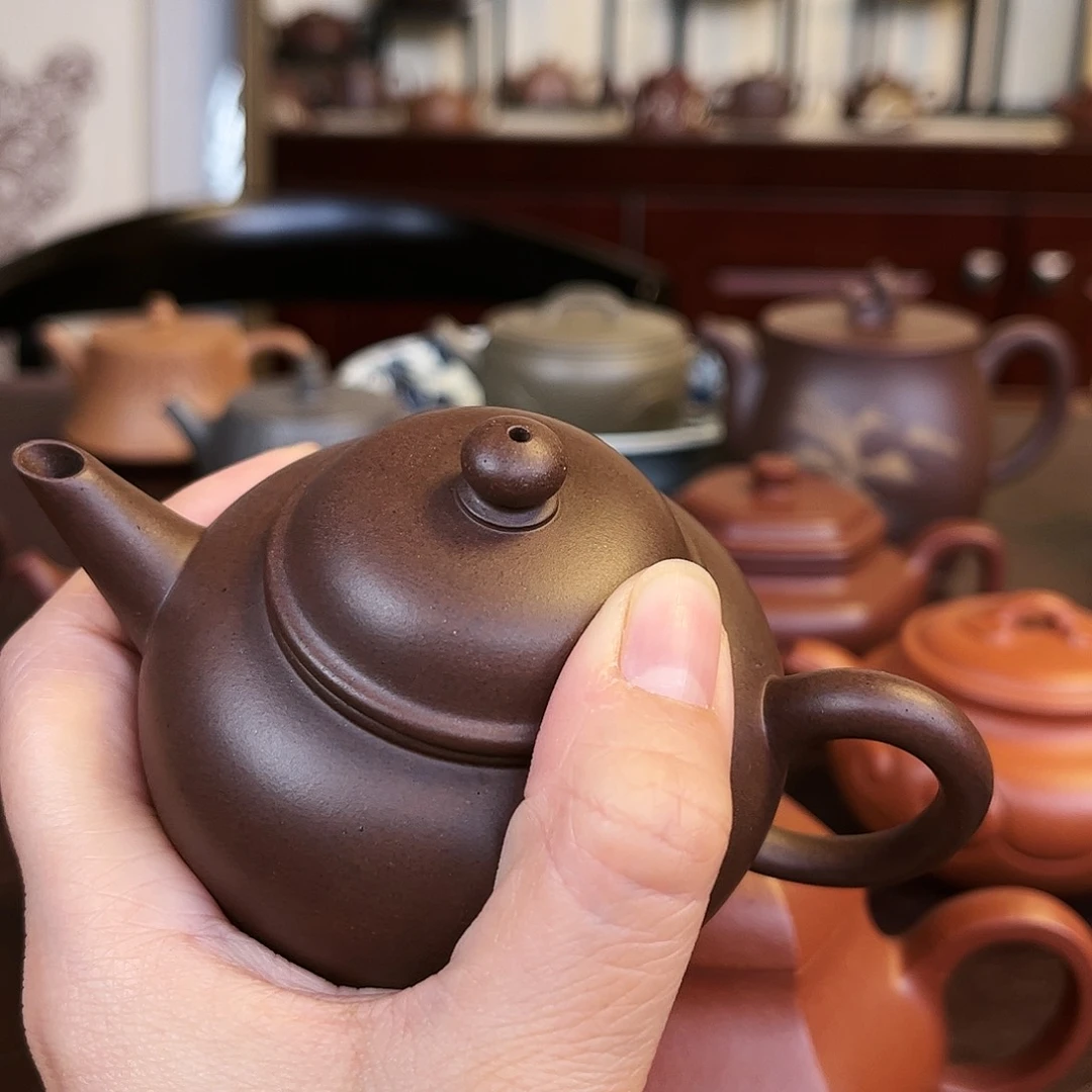 紫砂茶壶嘉*水平壶壶壶