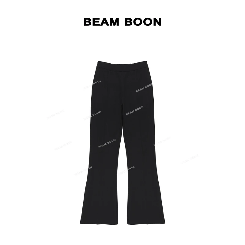Beam Boon|【魔法喇叭裤】温暖升级加绒保暖立裁收腹显瘦微喇打底裤