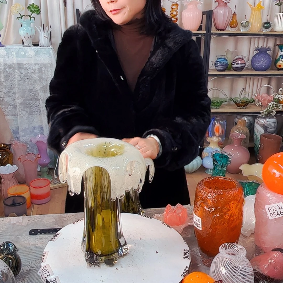 高25厘米家悦琉璃工艺品不完美福利