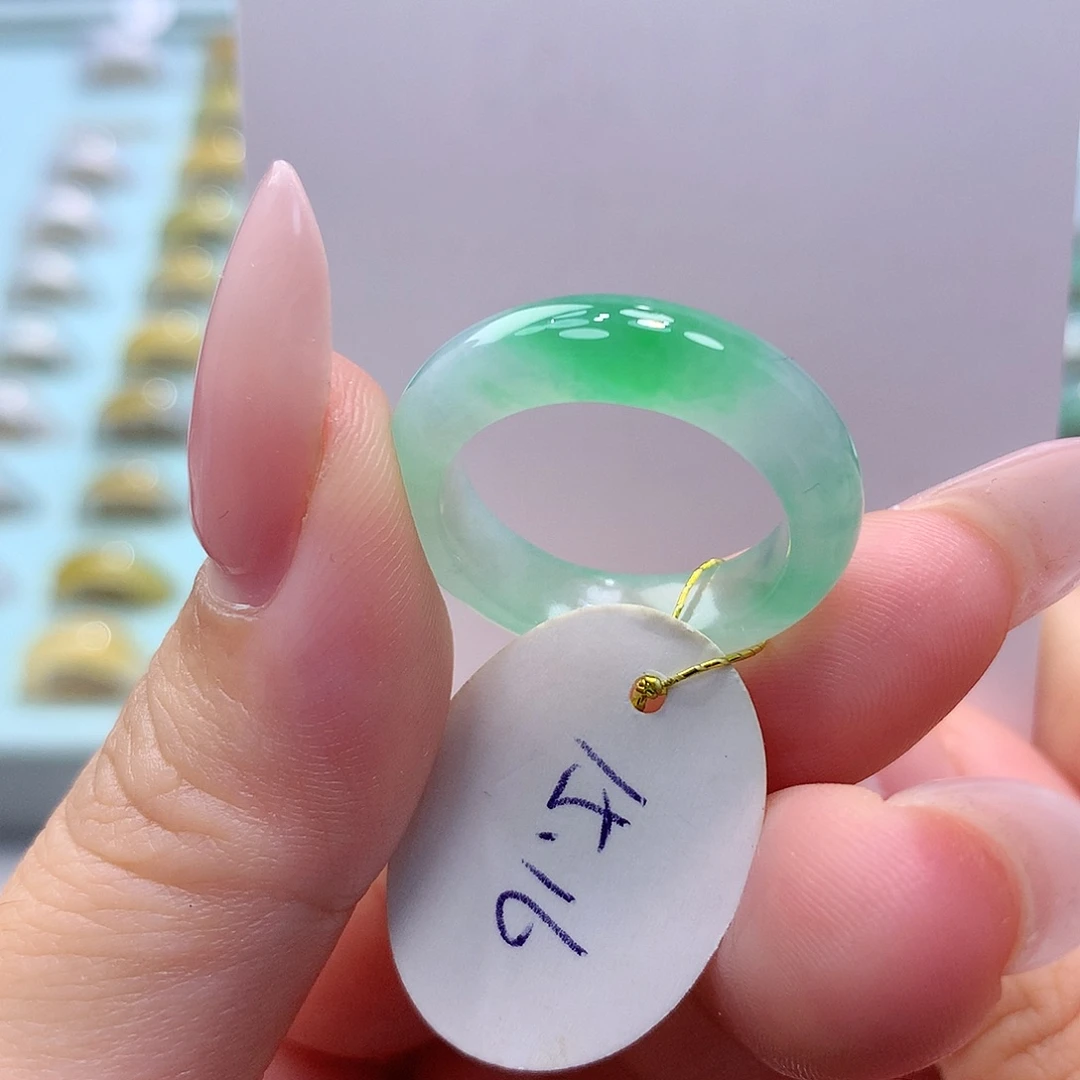 未镶嵌戒指翡翠1516圈