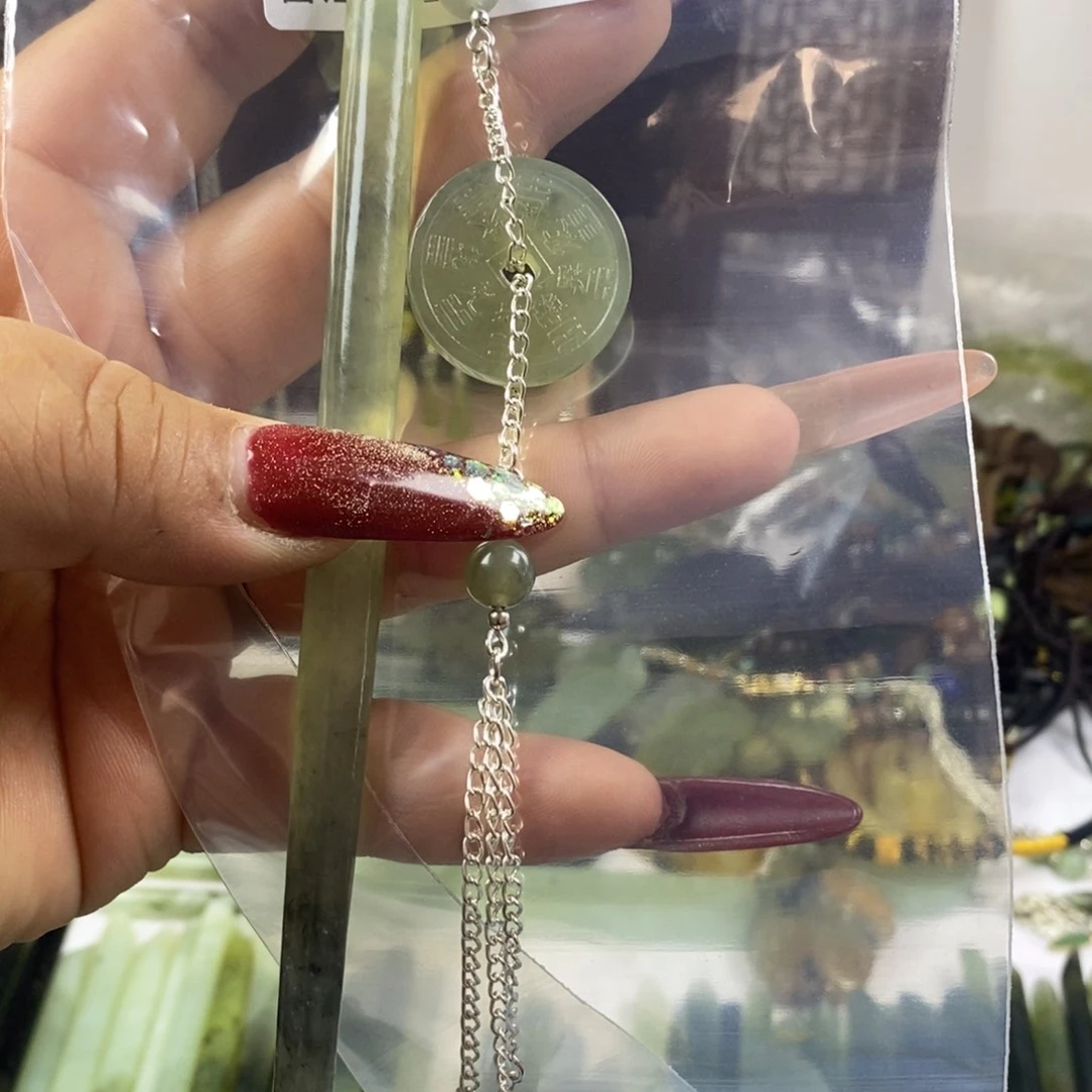 蛇纹石玉未镶嵌发簪