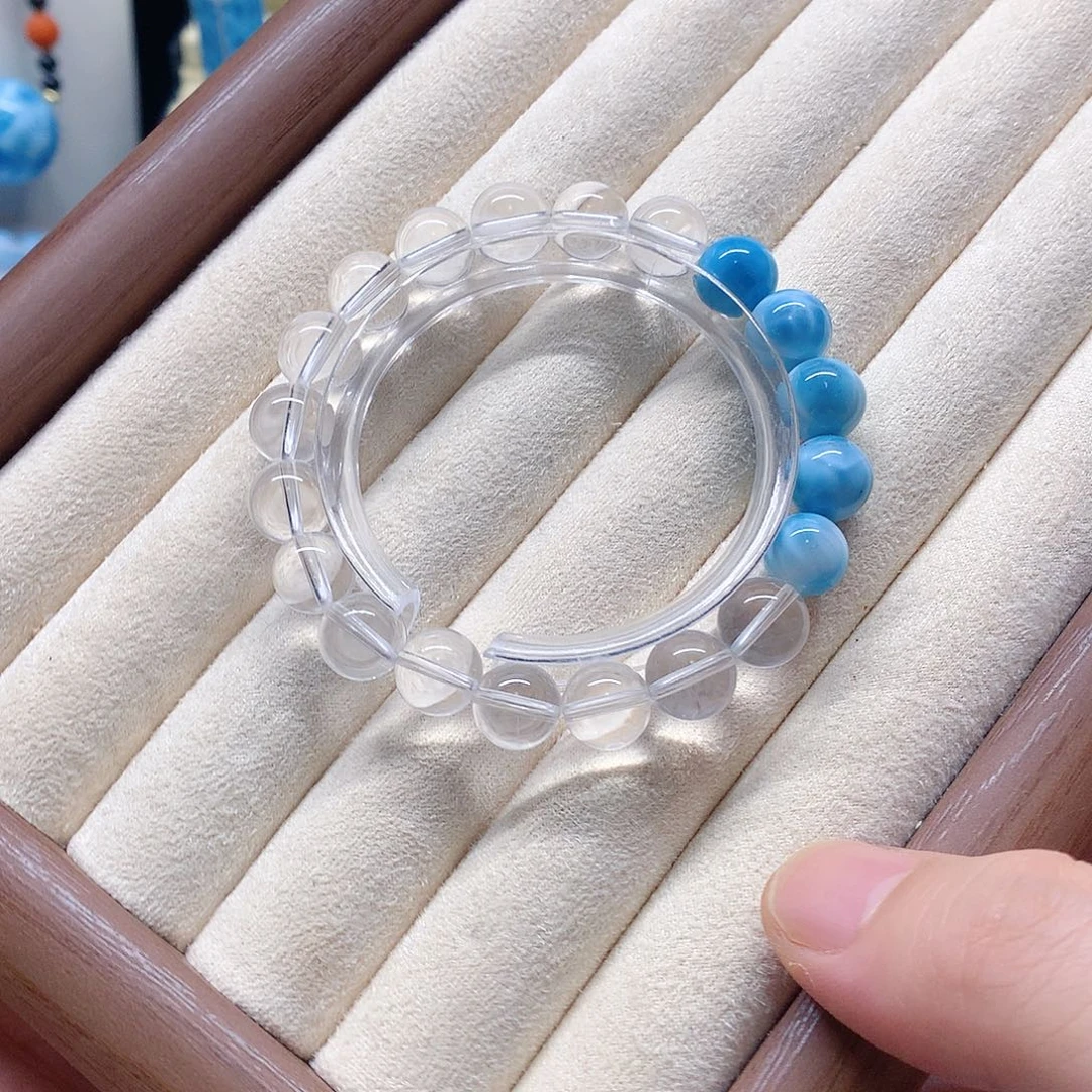 针钠钙石（海纹石）未镶嵌珠宝半成品10+  海纹石微微瑕