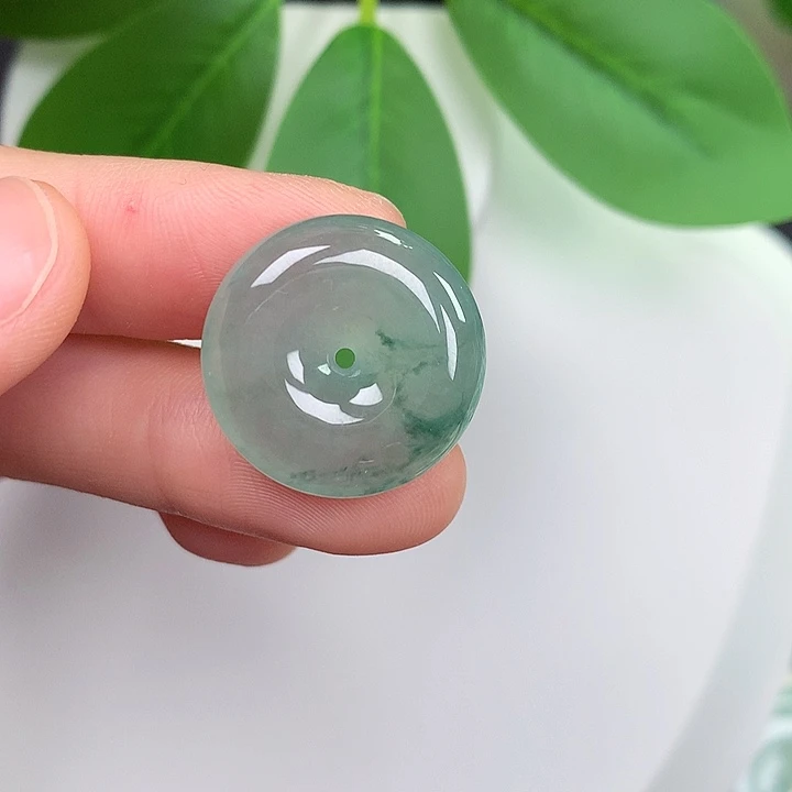 翡翠未镶嵌颈饰平安扣 20-5.4mm