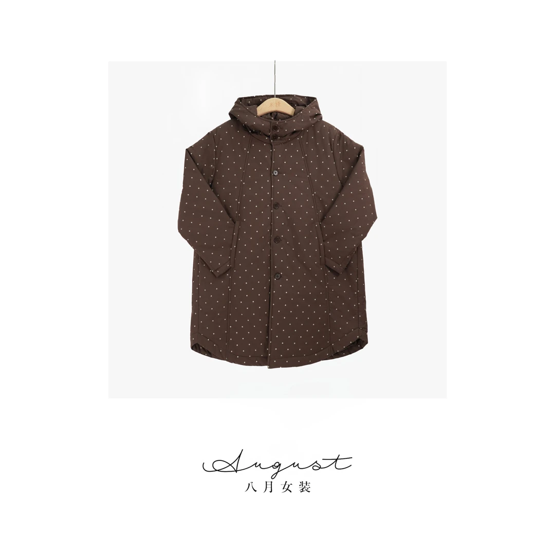 【BAYUE】3713长袖波点冬季棉衣轻职风大码女装外套户外时尚韩版