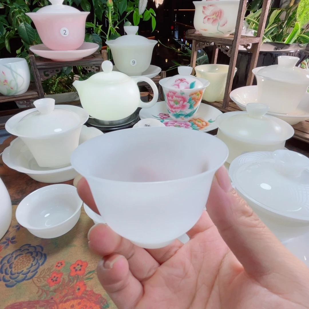 冰晶璞玉素烧反口杯