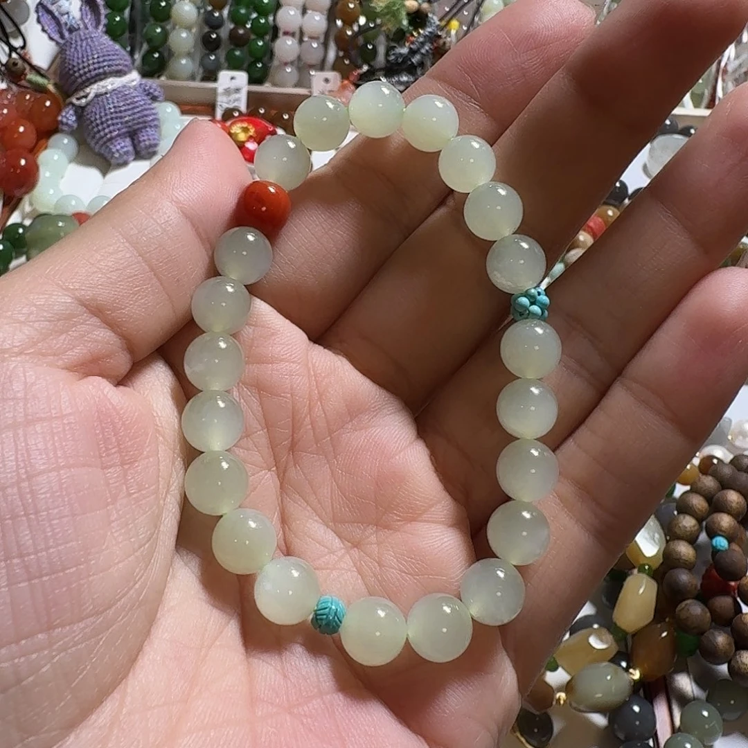 和田玉未镶嵌手链