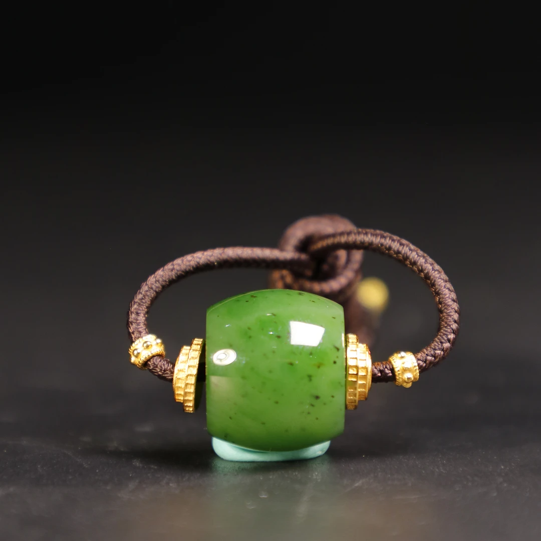 lot8806 和田玉碧玉挂坠/云南典藏