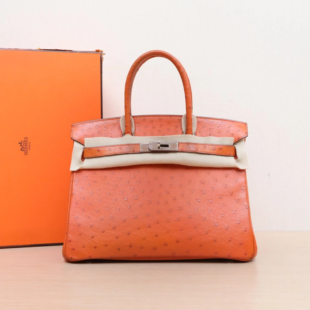95新 Hermes/爱马仕 【娇】Birkin 30手提包 框O 银扣 P225276029