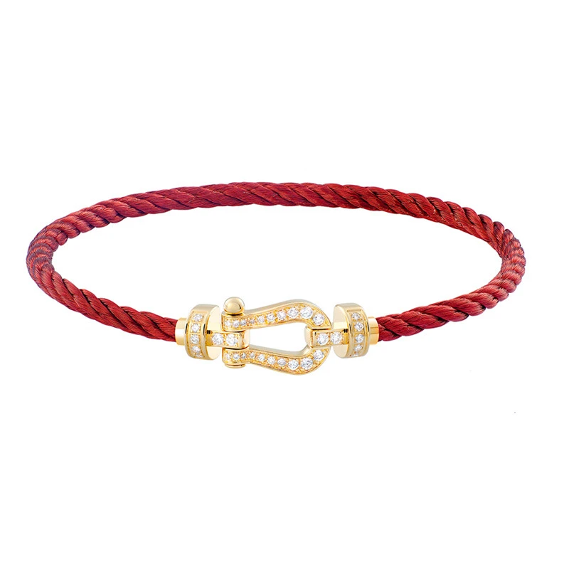 合金手镯 马蹄扣时尚个性小众潮流精致高定轻奢手绳素款百搭