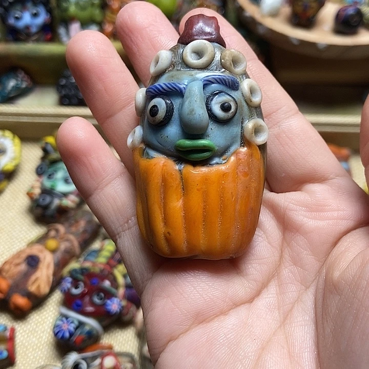 琉璃颈饰蓝脸大胡子011