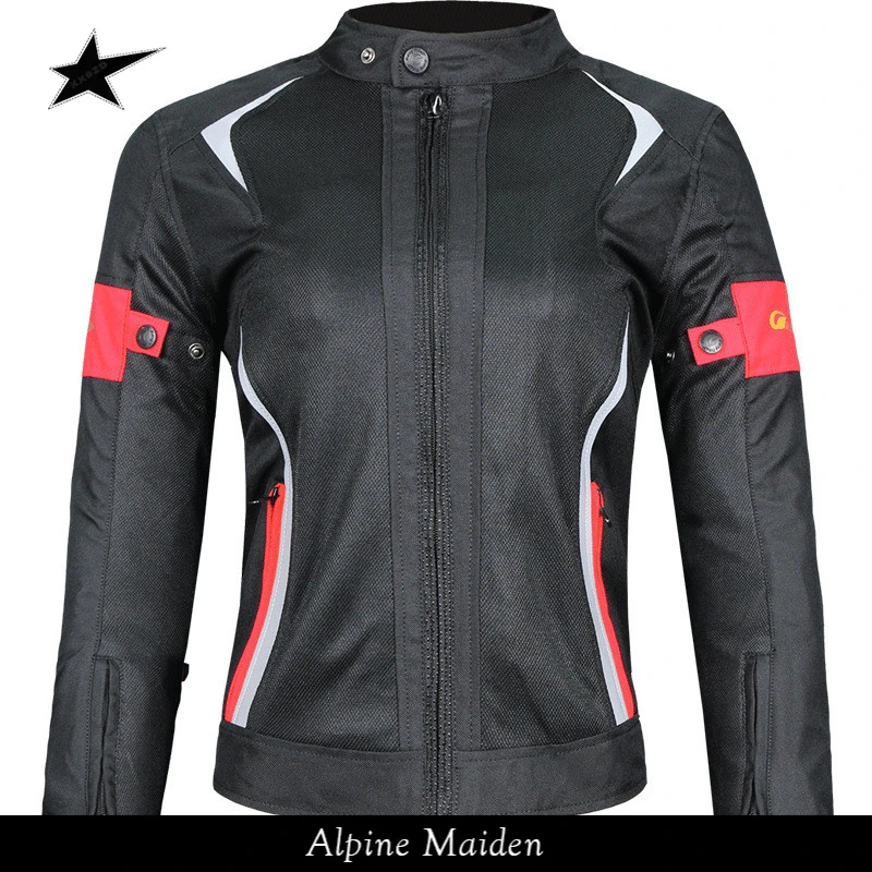 A星Alpine Maiden摩托车骑行服女防水机车服修身防摔赛车服装备