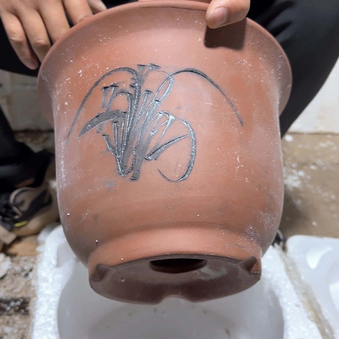 紫砂花盆口径15厘米