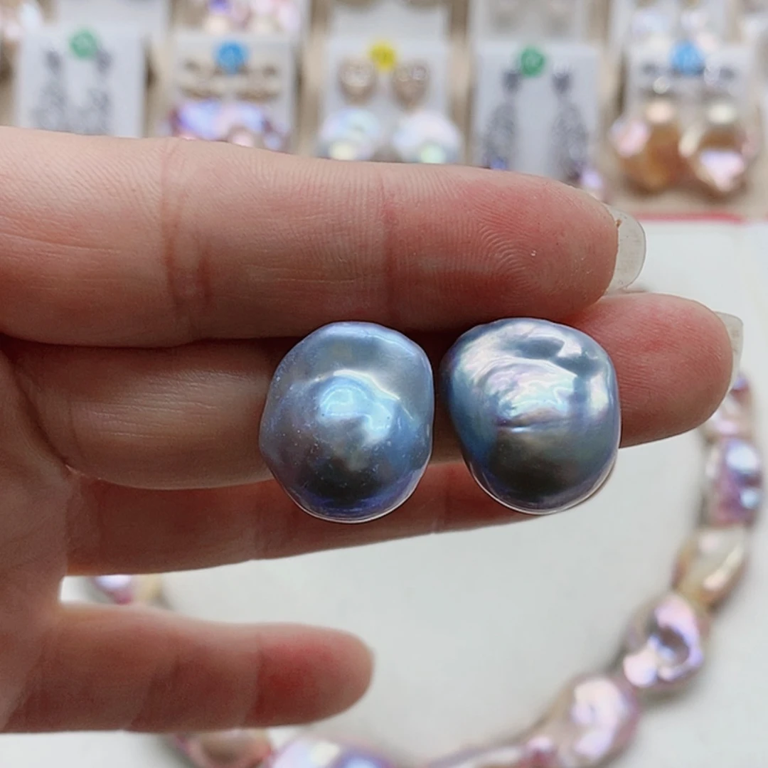 【闪购商品】淡水珍珠耳饰银S925镶嵌A****s