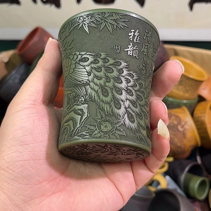 茶杯紫砂全手工紫砂主人杯