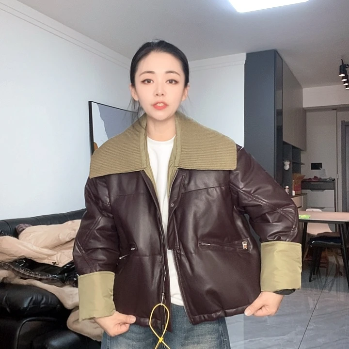 绵羊皮羽绒均码135斤内