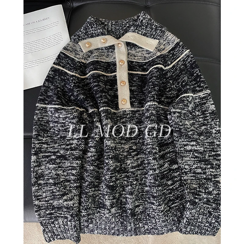 LL·MOD·GD【苏苏】长袖高领毛衣秋冬季保暖针织上衣XR-255150