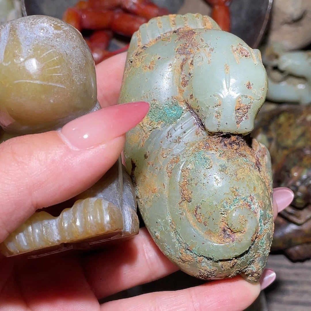 听***溪和田玉（糖玉）未镶嵌挂件