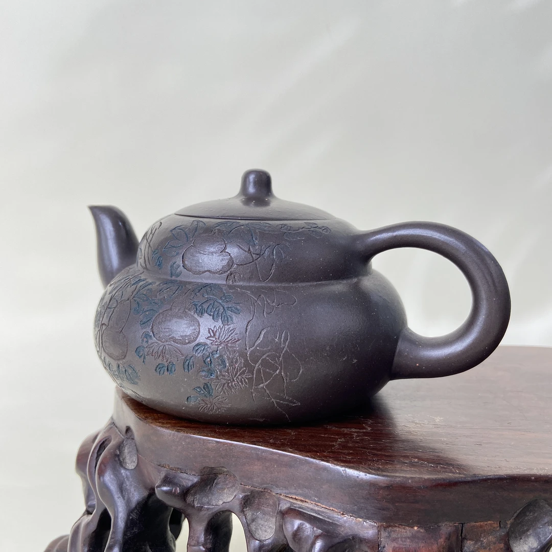 宜兴手工紫砂壶GS4197-2(徐秀文)