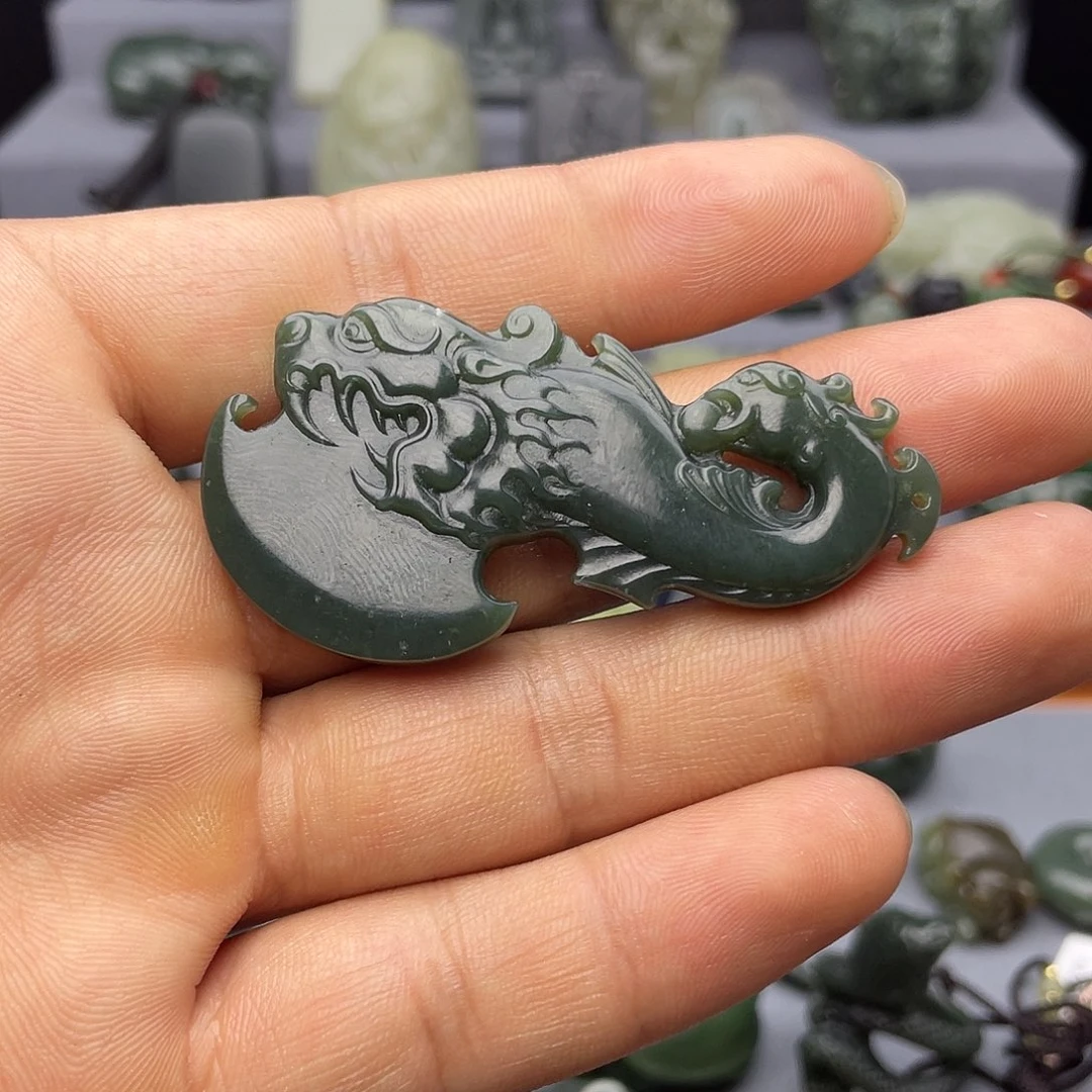 和田玉未镶嵌挂件