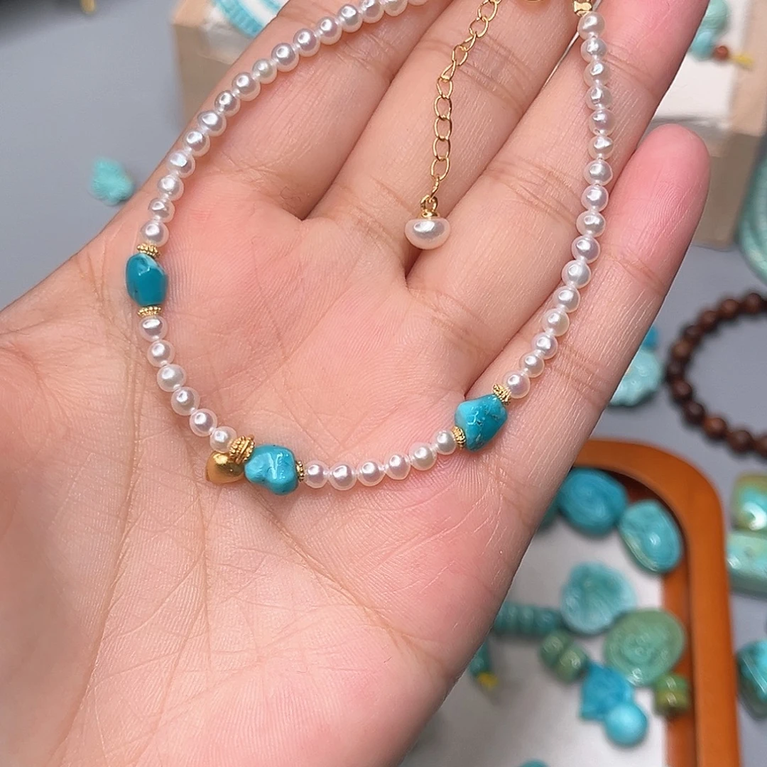 未镶嵌绿松石珠宝半成品