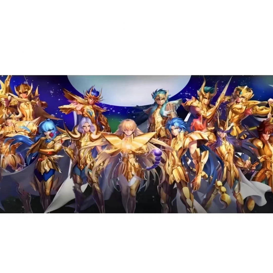 黄金圣斗士12星座大合集动漫装饰画电竞房40*80pvc