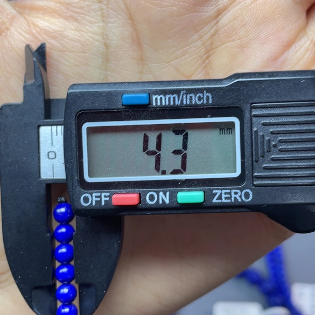 青金石未镶嵌4mm弟子珠配饰