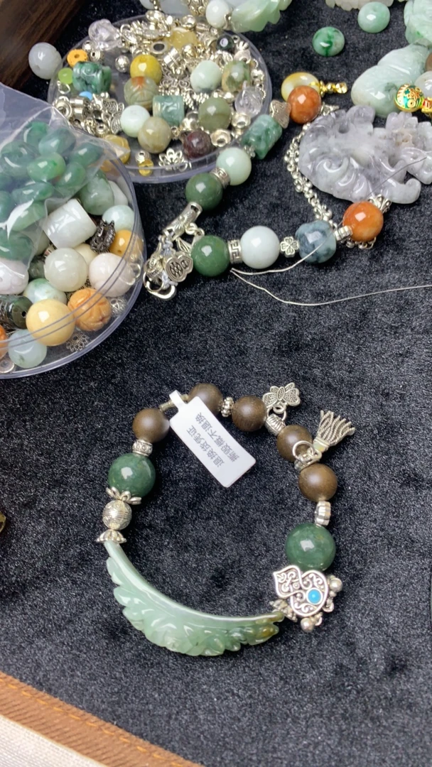 非金属木质手镯 吉字弯管阴沉木花朵镂空珠蝴蝶扣