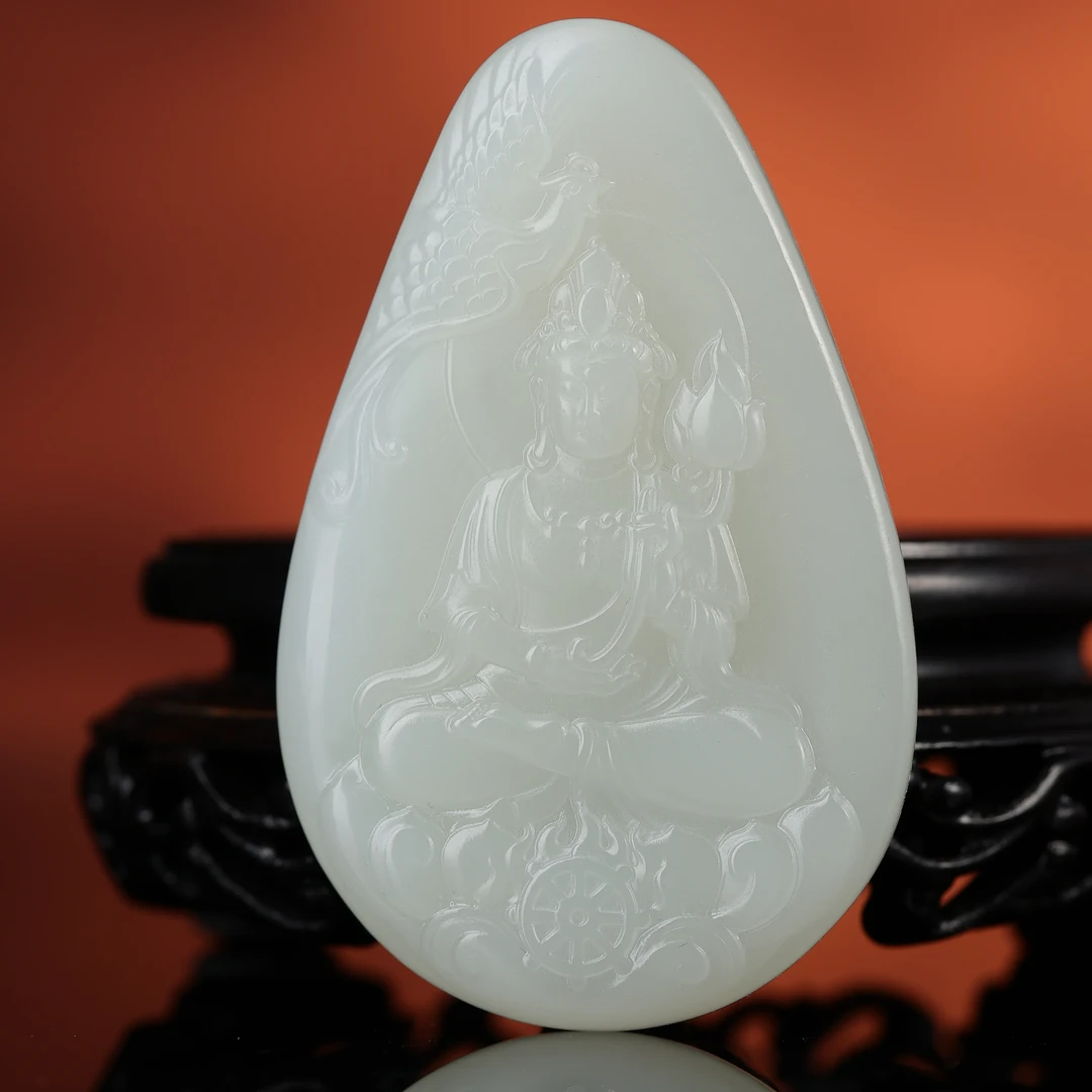 rl和田玉白玉观音挂牌2512021267