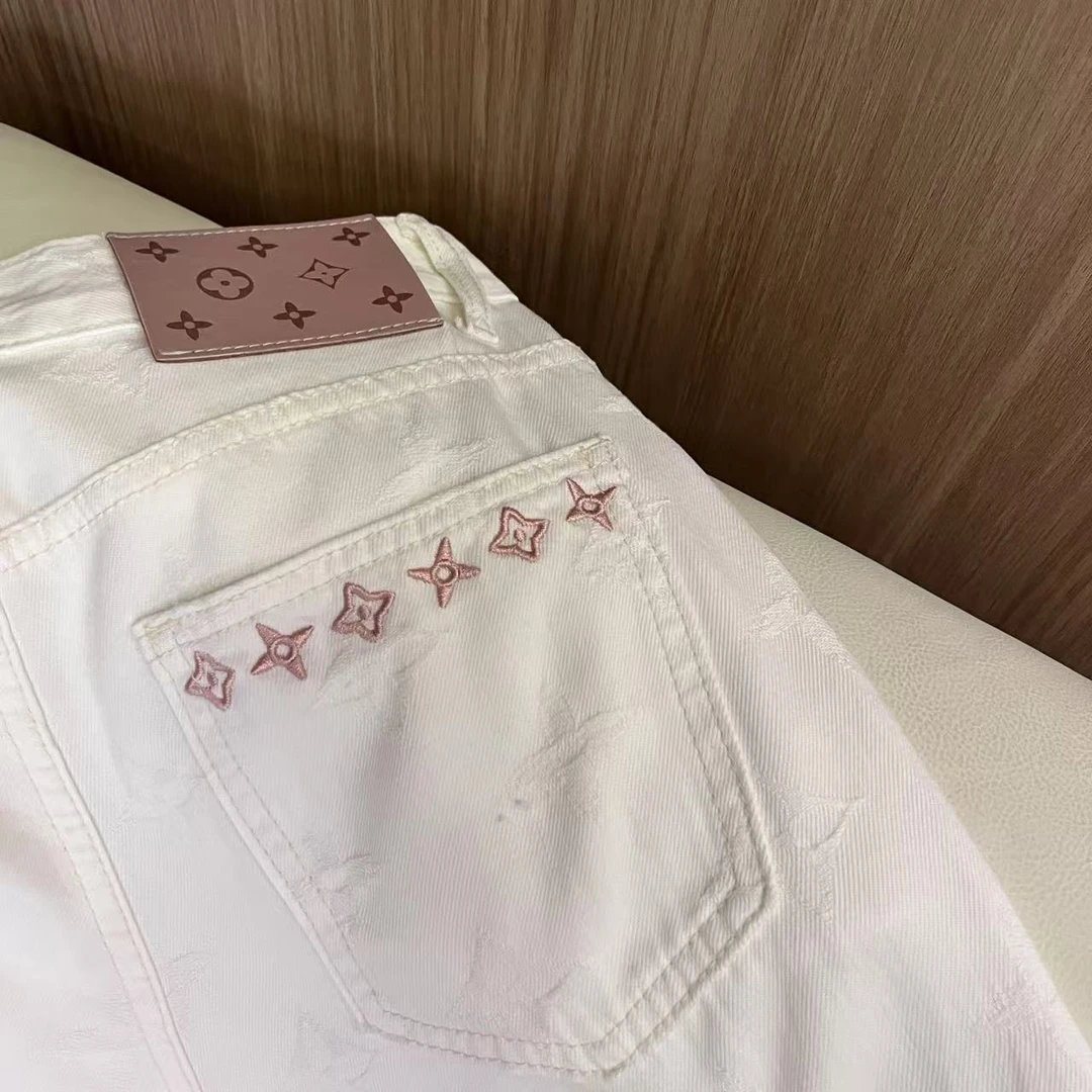 李馨儿【花瓶牛仔裤】刺绣女春秋款休闲卫裤ins简约百搭高腰显瘦