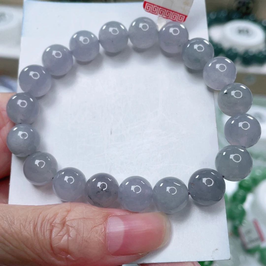 翡翠未镶嵌颈饰天然翡翠手串10.0mm左右