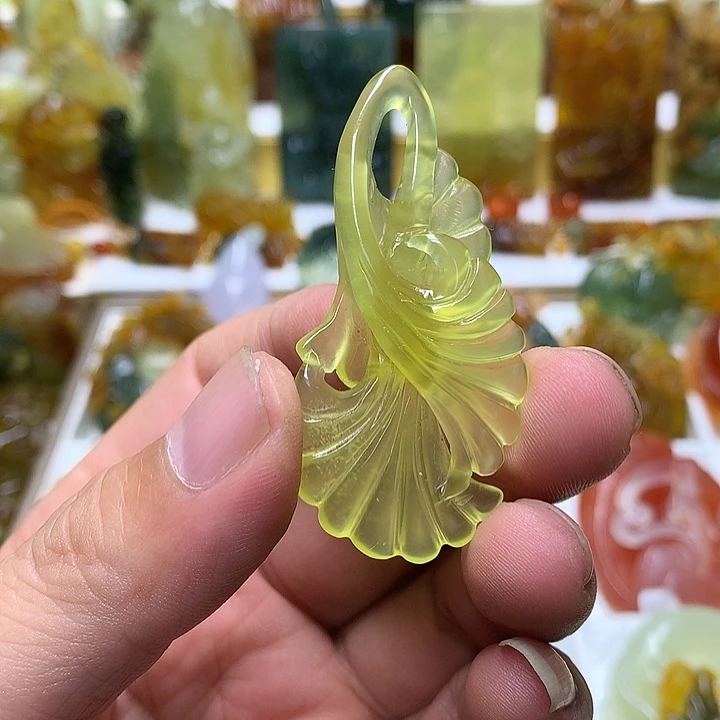 蛇纹石玉未镶嵌珠宝半成品