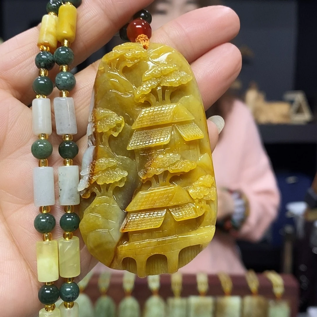 岫玉挂件吊坠未镶嵌