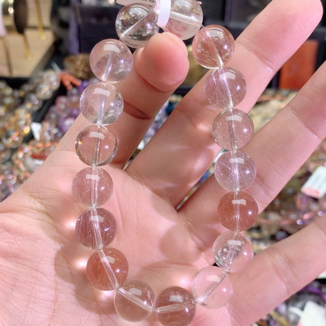 *****水晶手链未镶嵌钢丝兔毛手链12+